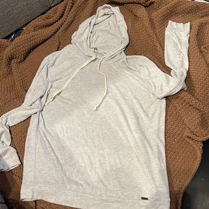 Light Grey Express OneEleven Hooded Sweatshirt